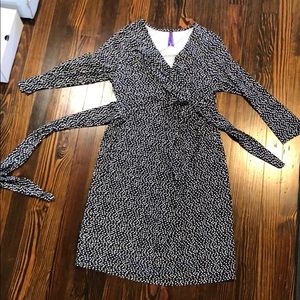 Seraphine maternity faux wrap dress